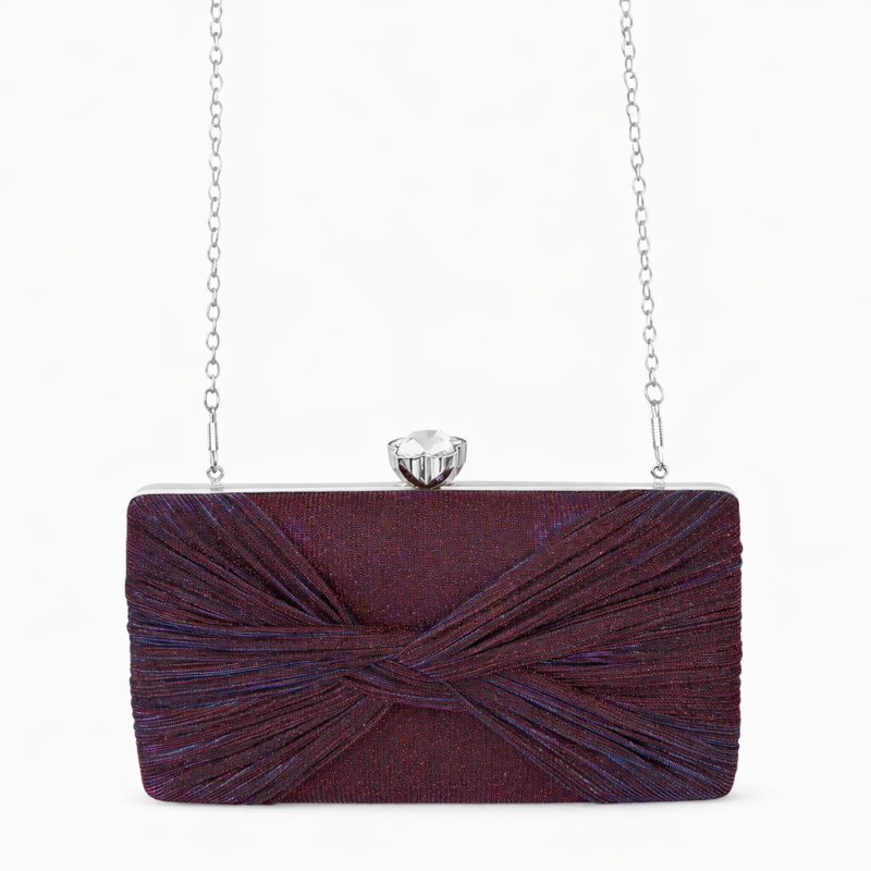 Camelia Elegant Δίχρωμη Clutch Τσάντα